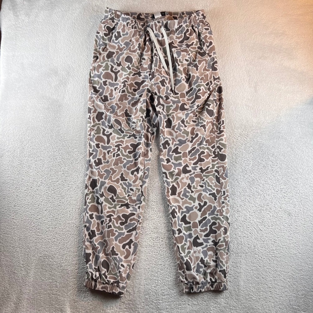 Local Boy Outfitters Mens Marsh Camo Performance Joggers Size Large Brown Gray